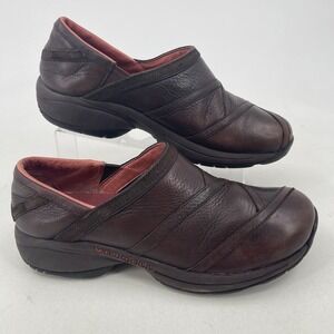 Merrell Primo Patch Bug Brown Leather Shoes WOMENS Slip On Comfort SIZE 10